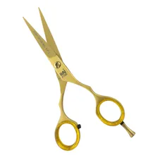 Tesoura Profissional Rai 5.5 Fio Laser Cabeleireiro Cor Dourado Foto mini 2