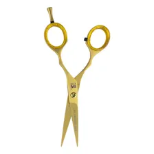 Tesoura Profissional Rai 5.5 Fio Laser Cabeleireiro Cor Dourado Foto mini 3
