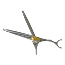 Tesoura Semi Dentada Profissional Pet Para Banho E Tosa 16cm Foto mini  2