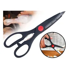 Tesoura Western Cozinha Peixe Carne Frango Aço Inox Preto Foto mini 1
