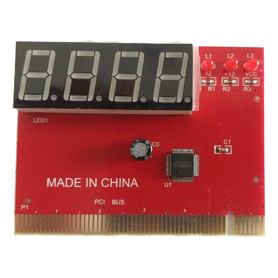 Testa Placa Mãe Diagnostico 4 Digitos Pci Pc Analyzer Pci Foto 1
