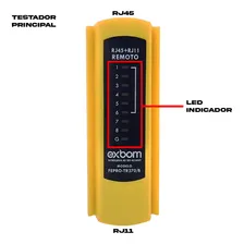 Testador Cabo Rede + Alicate De Crimpar Rj45 Profissional Foto mini 4