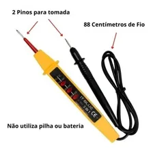 Testador Tensão Eletricista Chave Teste Eletrico Foto mini  3