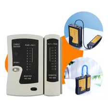 Testador Teste Crimpagem Cabo Rede Lan Telefonia Rj45 Rj11 Foto  mini 1