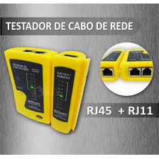 Teste Cabo De Rede Testador Rj45 Rj11 Lan Crimpagem Bateria Foto mini  3