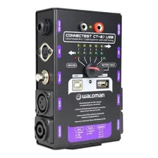 Teste Cabos De Áudio Xlr Trs Rca Pd10 In P2 Speakon Testador Foto mini 2