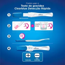 Teste Gravidez Clearblue Plus 2 Unidades Detecção Rapida Foto mini 3