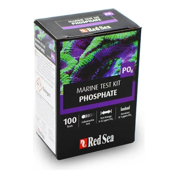 Teste Red Sea Marine Kit Phosphate Po4 - 100 Testes Foto 1