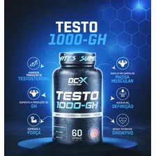 Testo 1000-Gh Ácido Aspártico Boro 60 Caps Dc-x Nutrition Sabor Sem Sabor Foto mini  3