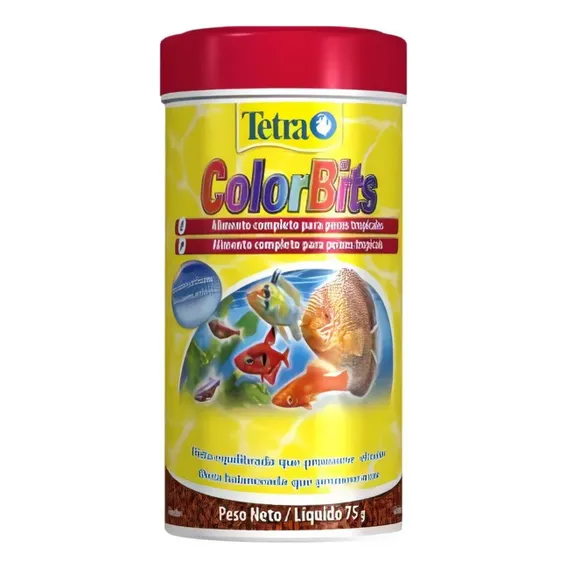 Tetra Color Tropical Granules 75gr - Color Bits 75g Foto 1