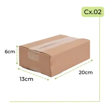The box 100 caixa papelão correio sedex 20x13x6 s cor parda Foto mini  2