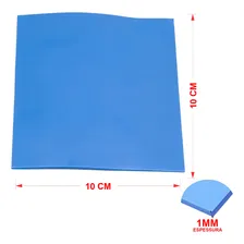 Thermal Pad Almofada Térmica Dissipador 100x100x1mm Liso Foto mini  3