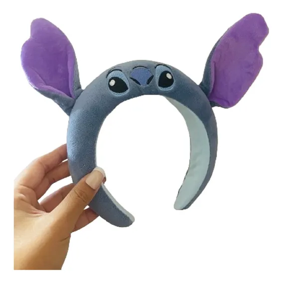 Tiara Arco Com Orelha Stitch Cor Azul Foto 1