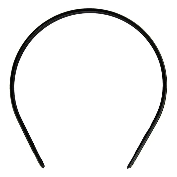 Tiara Arquinho Para Cabelos Penteados 10mm Preto - 100 Foto 1