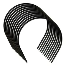 Tiara Arquinho Para Cabelos Penteados 10mm Preto - 100 Foto mini  3