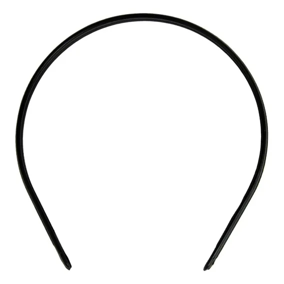 Tiara Arquinho Para Cabelos Penteados 10mm Preto - 100 Foto 1