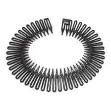 Tiara Bell Preto Acess贸rio De Cabelo Pente Prendedor - 2 Un Foto mini 3