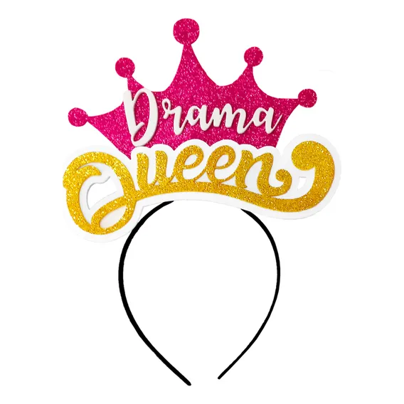 Tiara Carnaval Drama Queen Glitter Coroa Rainha - 01 Unid Foto 1
