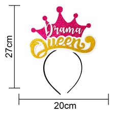 Tiara Carnaval Drama Queen Glitter Coroa Rainha - 01 Unid Foto mini  2