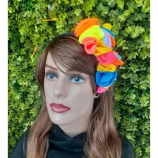Tiara Colorida Arranjo Para Cabelo Festa Junina Caipira Foto mini 2
