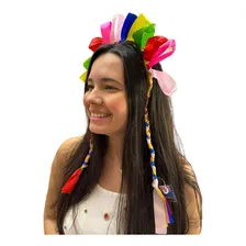 Tiara De Cabelo Fita Festa Junina Colorida Chamativa Mulher Foto mini 4
