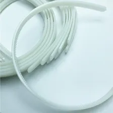 Tiara De Dentinho Arco Para Cabelo Yama 10mm Abs 120 Uni Cor Branco Foto mini  3