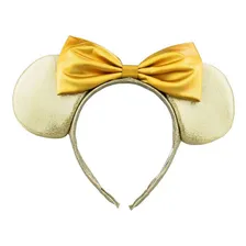 Tiara Dourada Orelhas Laço Minnie 20x25cm Foto  mini 1