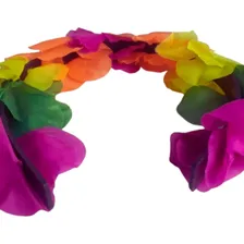 Tiara Havaiana Festa Fantasia Carnaval Neon Luau Cor Colorido Foto mini 3