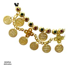 Tiara Headband Colar Cigana Odalisca Medalhas Festa Carnaval Foto mini 1