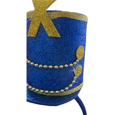 Tiara Mini Chapéu De Paquita - Azul Glamouroso Foto mini  3