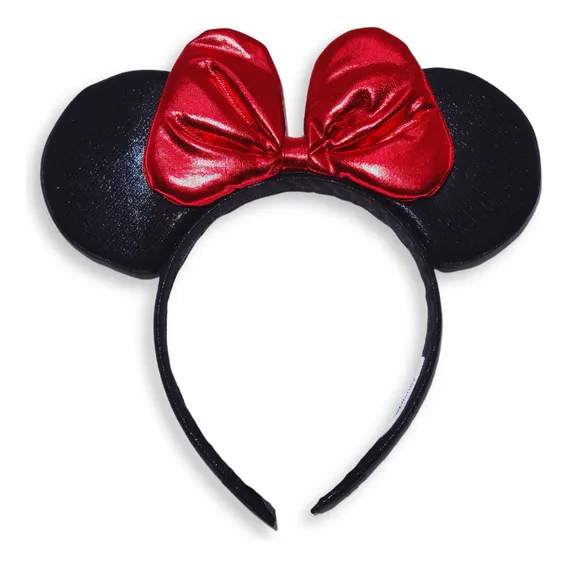 Tiara Minnie Com Lacinho Vermelho Festas Temáticas Clássico Foto 1