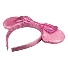 Tiara Rosa Orelhas Laço Minnie 20x25cm Foto mini 4