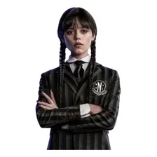 Tiara Trança Wandinha Familia Addams Acessório Halloween Cor Preto Foto mini 3