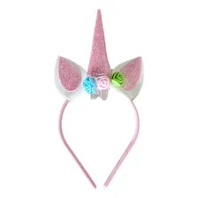 Tiara Unicorn menina fantasia tiara brinde do eva layout unic贸rnio - rosa-claro Foto mini 1