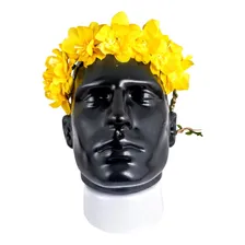 Tiaras Cabelo Guirlanda Hera Flor Headband Coroa Cor Amarelo Foto mini 1