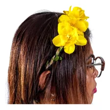 Tiaras Cabelo Guirlanda Hera Flor Headband Coroa Cor Amarelo Foto mini 2
