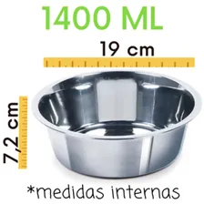 Tigela Comedouro Inox 1,4l Chalesco Foto mini 2