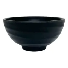 Tigela Cumbuca Oriental Japonesa De Melamina Preto 200ml Foto mini 4