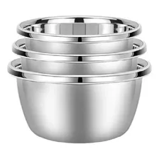 Tigelas Aço Inox Conjunto Bowls 3 Bacias Inox Brinox Foto mini 2