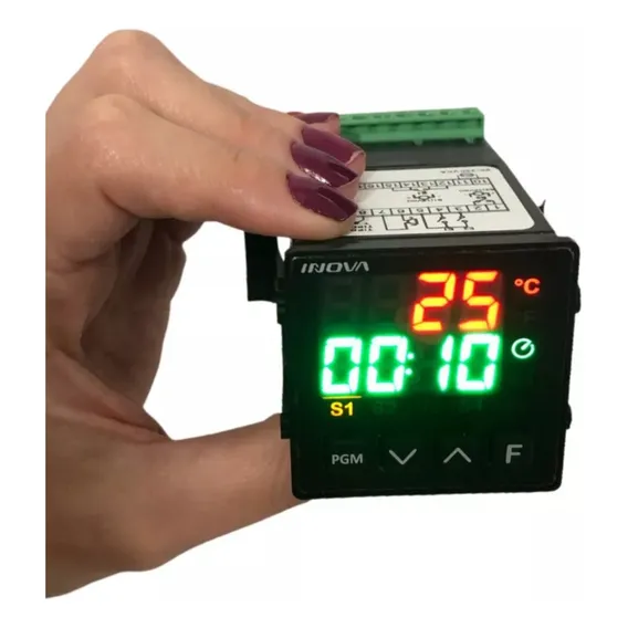Timer Controle Temperatura Prensa Térmica Inova Foto 1