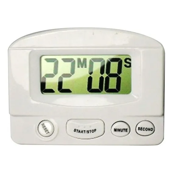 Timer Cronometro Digital Progressivo Regressivo Xl331 Branco Foto 1