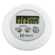Timer Digital Contagem Regressiva Alarme Sonoro Herweg 3308b Foto mini 1