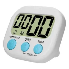 Timer Digital Cozinha Temporizador Imã Cor Branco Lisa Foto  mini 1