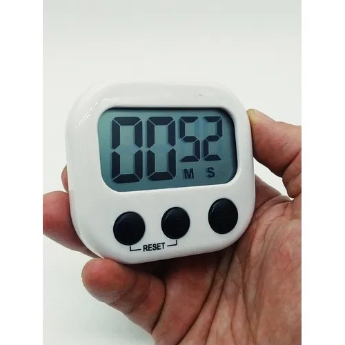 Timer Digital Cronometro Progressivo Regressivo Branco/preto Foto 1