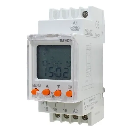 Timer Programador Horário Semanal Completo Tm-adin Metaltex Foto 1