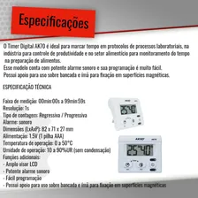 Timer Temporizador Contador Digital Progressivo Regressivo Foto mini 3