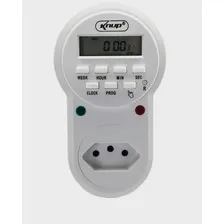 Timer Temporizador Digital Tomada Br Bivolt 10a 2200w Foto mini  2