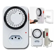 Timer Temporizador Timer Analógico Tomada Bivolt 24 Horas Foto mini  3