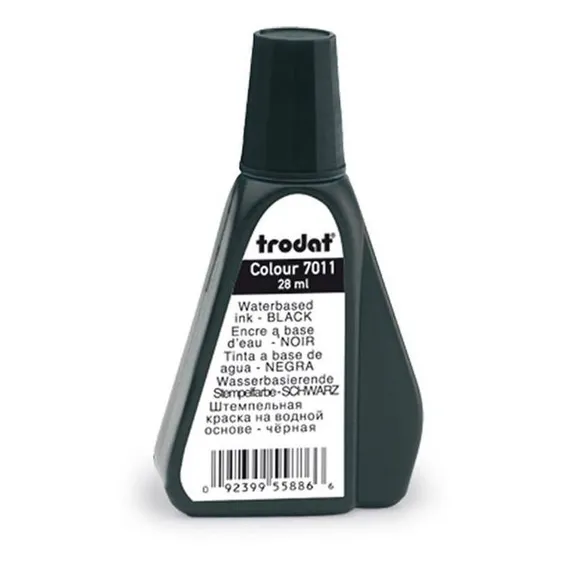 Tinta 7011 Para Carimbo Trodat 28ml Cor Preto Foto 1