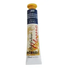 Tinta A Óleo ArtÃstica Para Tela Acrilex 20ml - Oil Colors Cor do óleo 305 - Azul Ftalocianina Foto mini 2